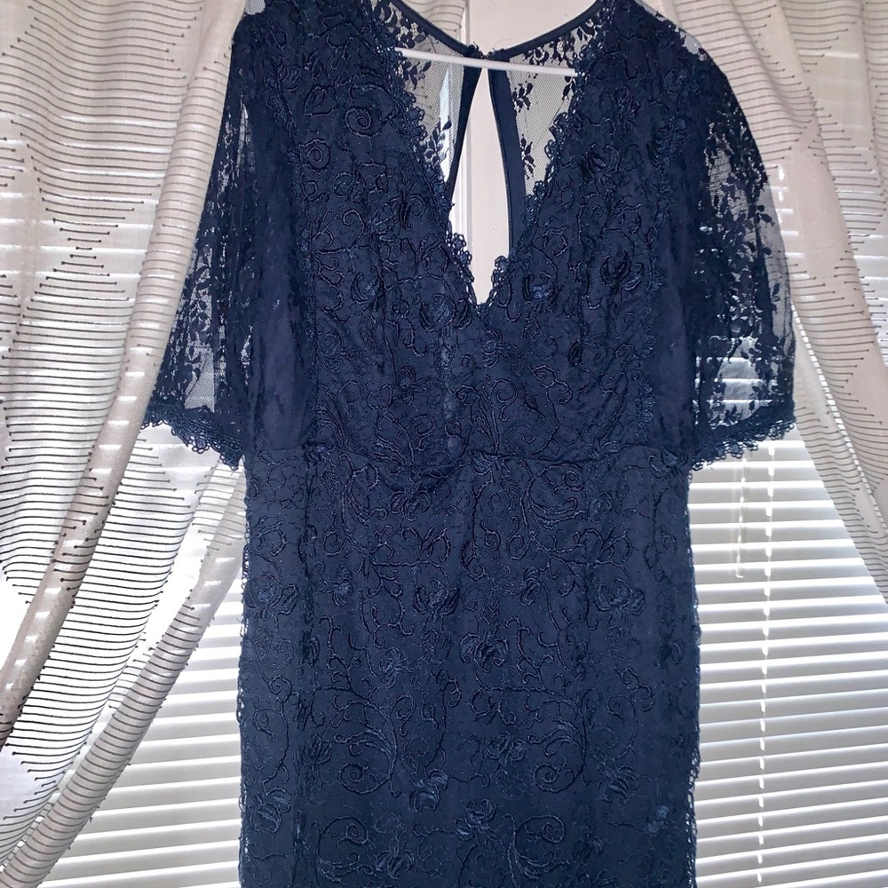 Navy blue lace dress